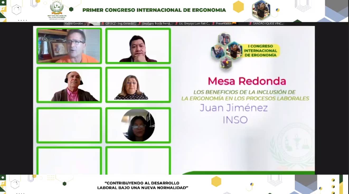 Galeria de imagenes I CONGRESO INTERNACIONAL DE ERGONOMIA EN BOLIVIA